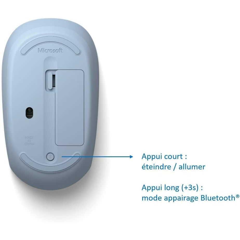 Microsoft RJN-00014 Kabellos, Bluetooth Maus Optisch Pastell-Blau