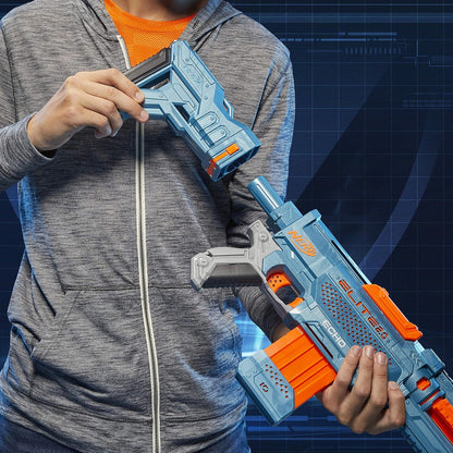 NERF Elite 2.0 Echo CS-10 Blaster 24 Darts, 10-Dart Clip-Magazin, Schulterstütze, Laufverlängerung, 4 Tactical Rails