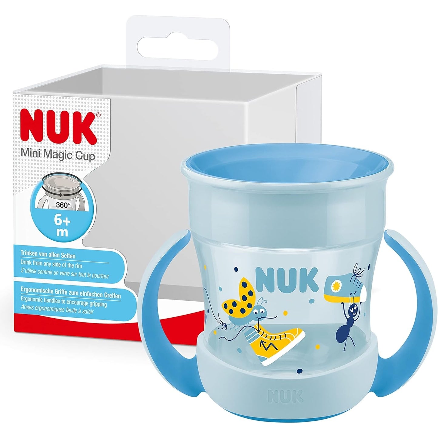 NUK Mini Magic Cup Trinklernbecher | 360°-Trinkrand | ab 6 Monaten | BPA-frei | 160 ml