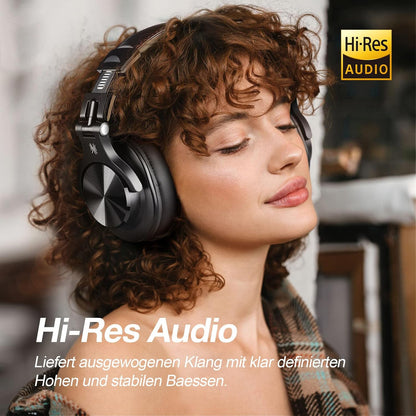 OneOdio Bluetooth Kopfhörer Over Ear, 72 Stdn HiFi Stereo Kabellos, Wireless Headphones Studio DJ