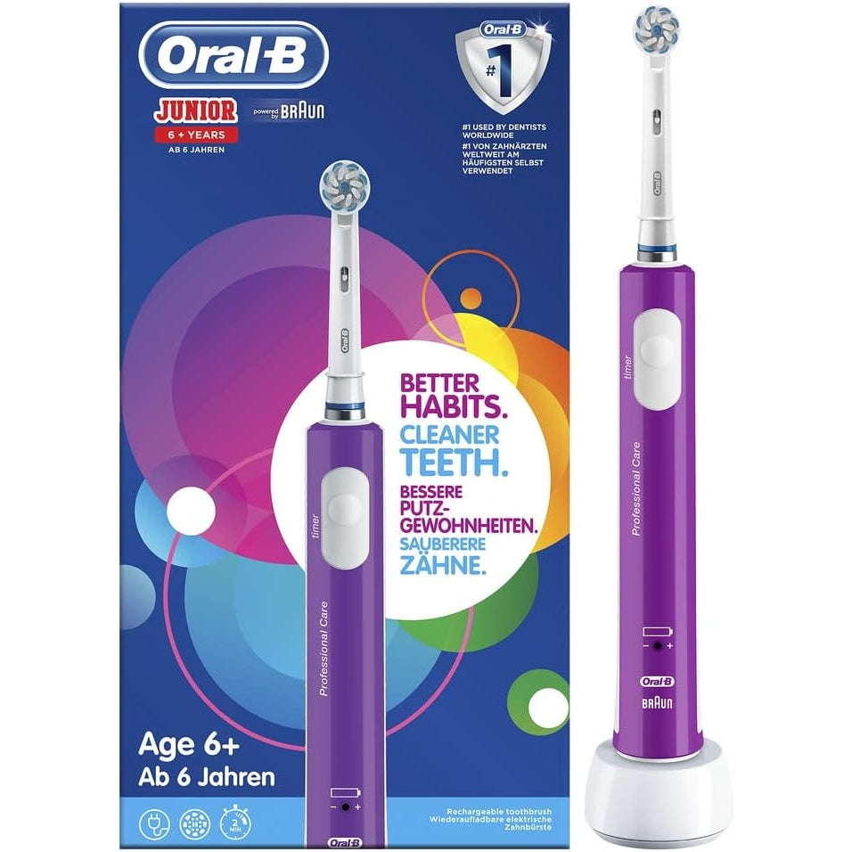 Oral-B Junior Elektrische Zahnbürste/Electric Toothbrush für Kinder ab 6 Jahren, weiche Borsten & Timer