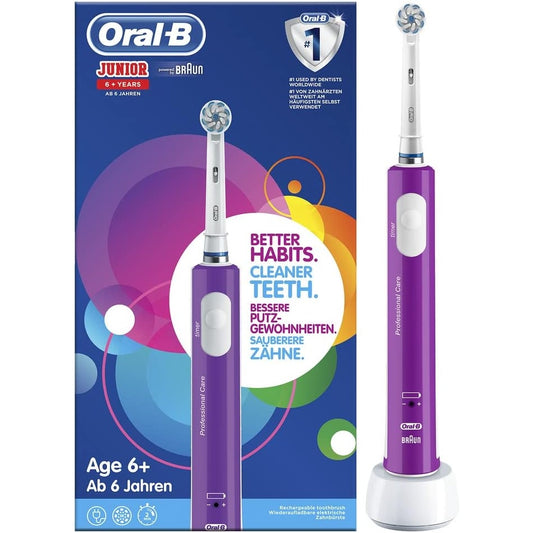 Oral-B Junior Elektrische Zahnbürste/Electric Toothbrush für Kinder ab 6 Jahren, weiche Borsten & Timer