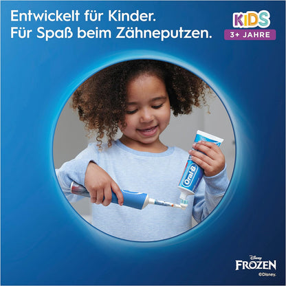 Oral-B Kids Frozen Elektrische Zahnbürste für Kinder ab 3 Jahren, 2 Putzmodi, extra weiche Borsten