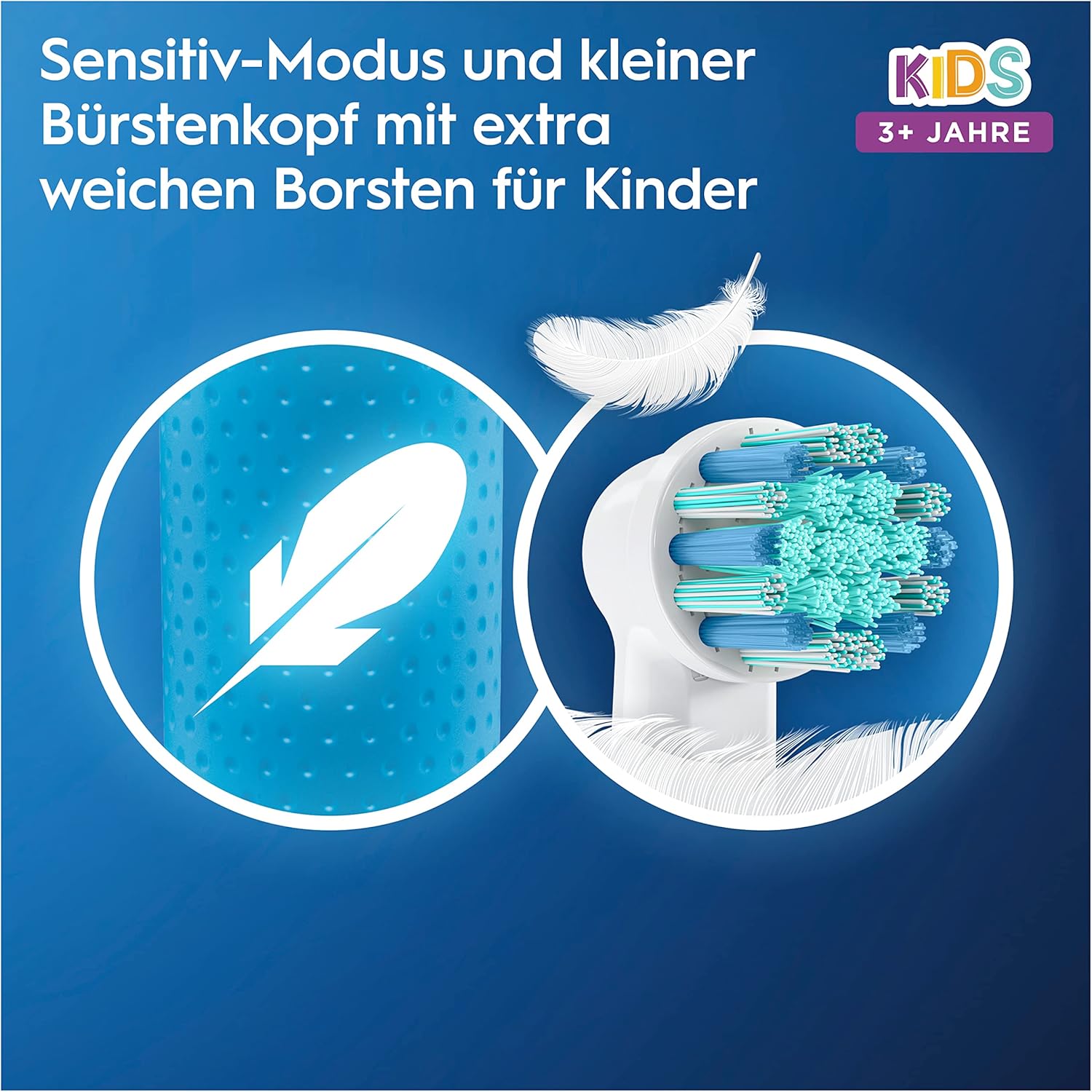 Oral-B Kids Frozen Elektrische Zahnbürste für Kinder ab 3 Jahren, 2 Putzmodi, extra weiche Borsten