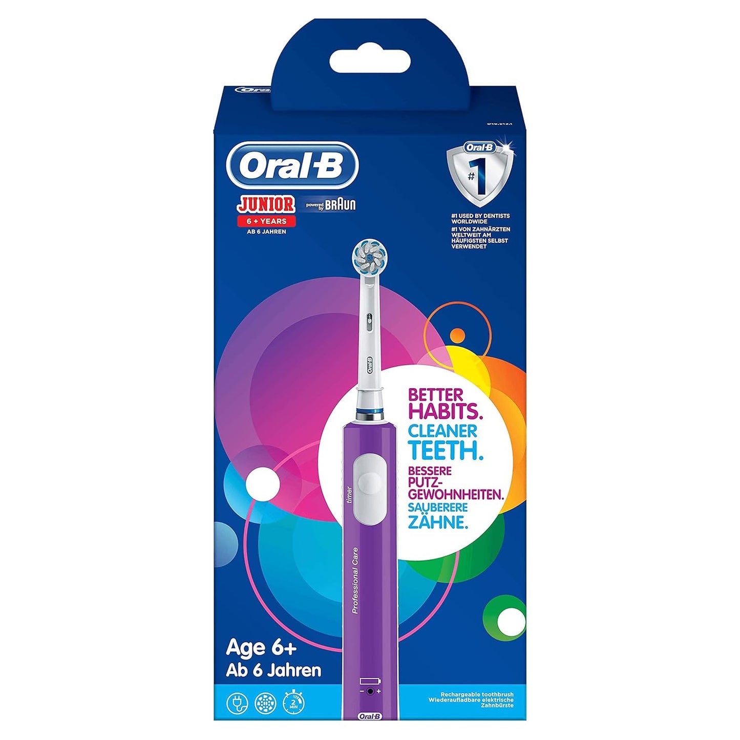 Oral-B Kids Princess Elektrische Zahnbürste/Electric Toothbrush für Kinder ab 3 Jahren, 2 Putzmodi