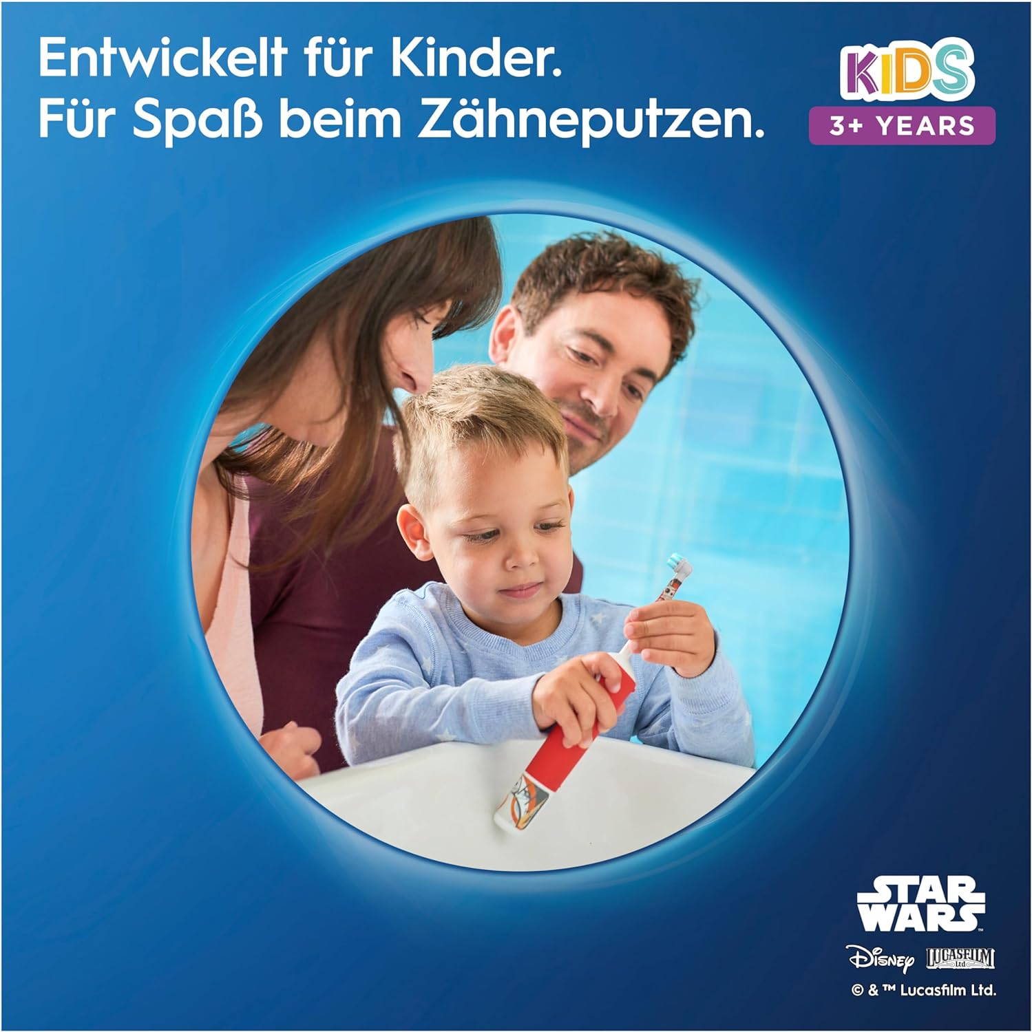 Oral-B Kids Star Wars Aufsteckbürsten für elektrische Zahnbürste, 8 Stück, extra weiche Borsten