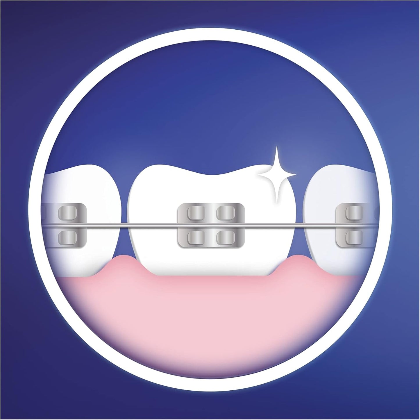 Oral-B Ortho Care Essentials Aufsteckbürsten für elektrische Zahnbürste, für Zahnspangen, mit extra Interspace Aufsteckbürste