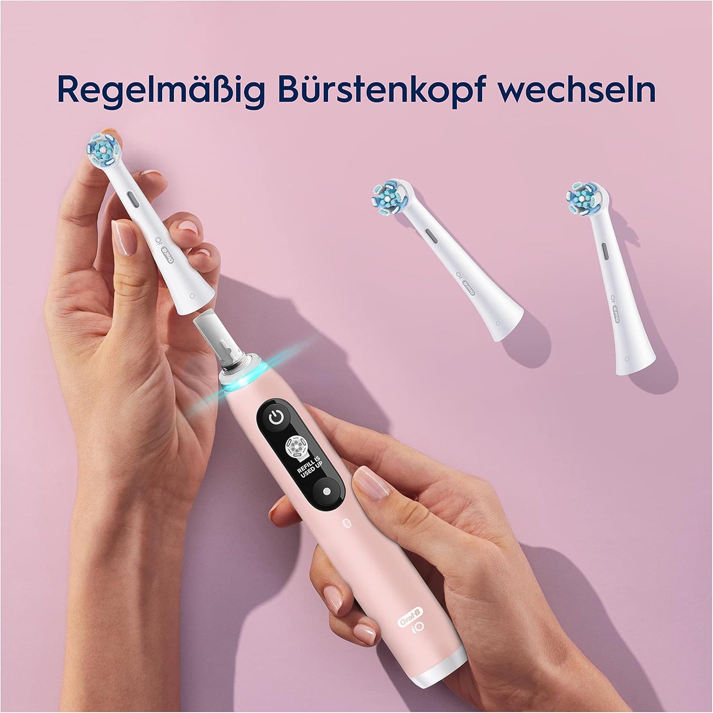 Oral-B iO Sanfte Reinigung Aufsteckbürsten für elektrische Zahnbürste 6 Stück sanfte Zahnreinigung