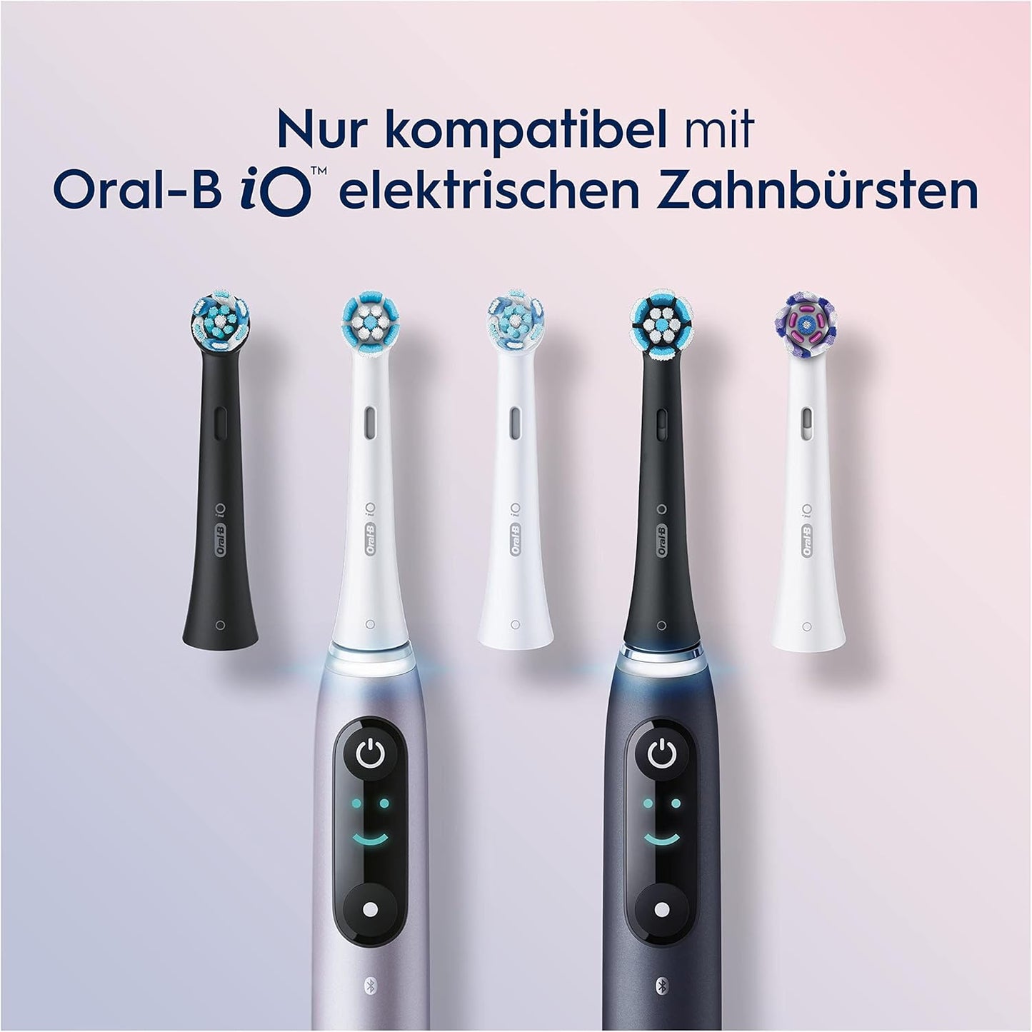 Oral-B iO Sanfte Reinigung Aufsteckbürsten für elektrische Zahnbürste 6 Stück sanfte Zahnreinigung