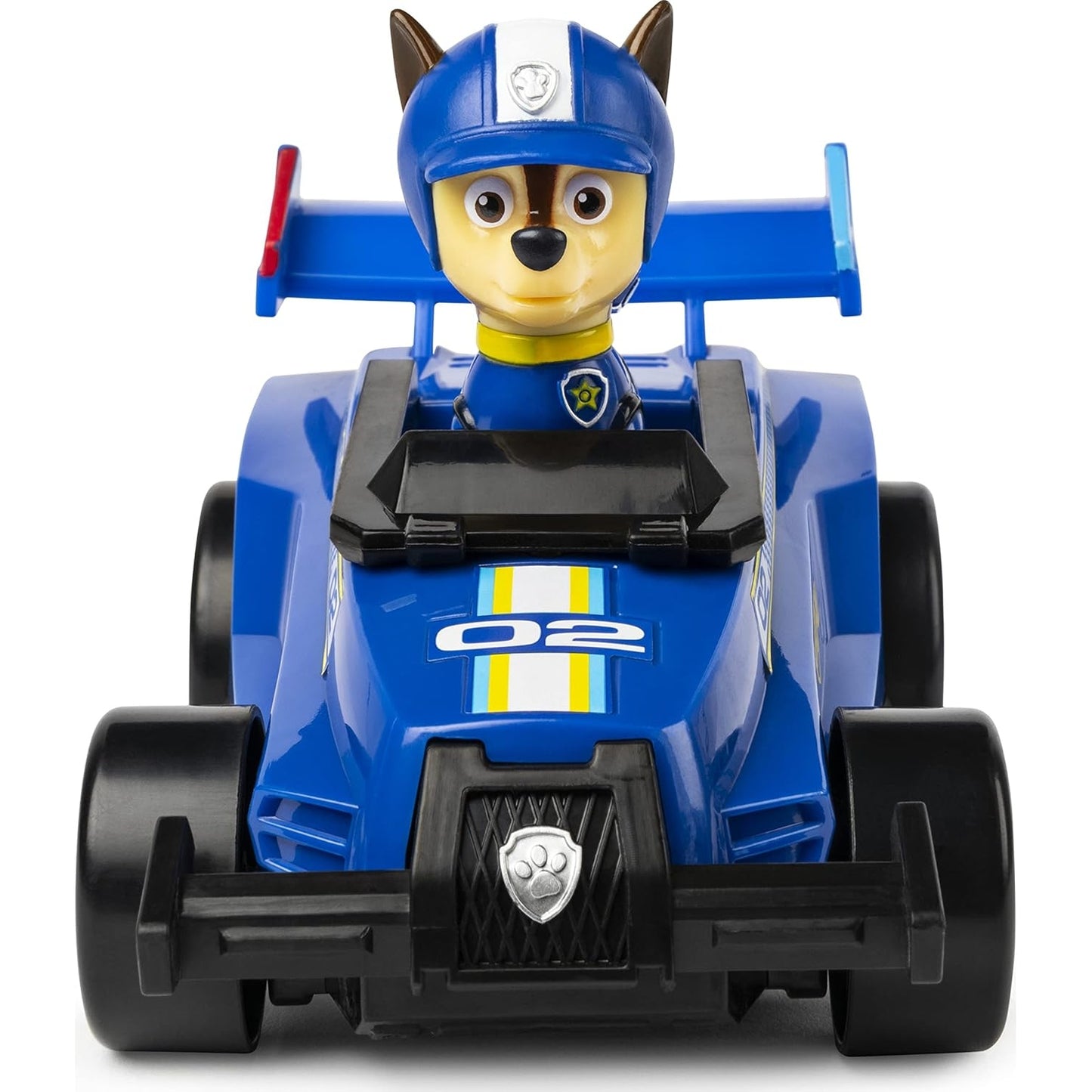 PAW PATROL - Chases Race & Go Deluxe Basis Fahrzeug mit Figur (Ready, Race, Rescue)