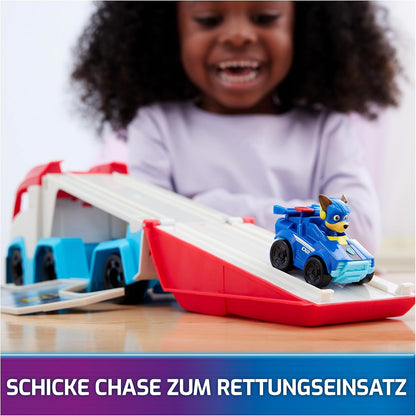 PAW PATROL Der Mighty Kinofilm, Pup Squad Patroller Teamfahrzeug mit Chase-Spielzeugauto