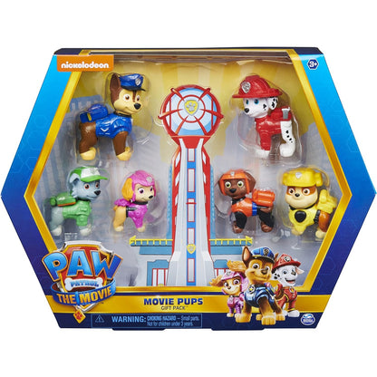 PAW PATROL Geschenkset mit 6 Hero Pups Spielfiguren aus dem Kinofilm, ab 3 Jahren