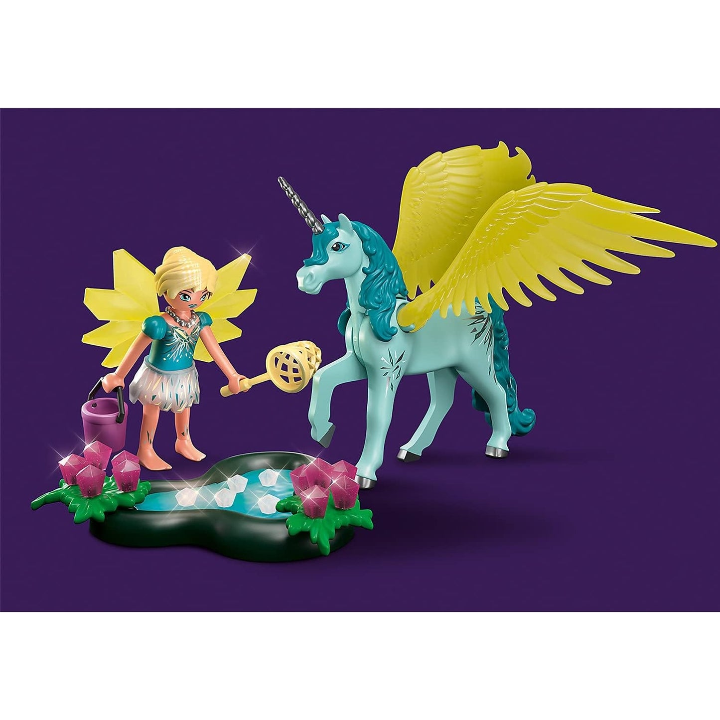 PLAYMOBIL Adventures of Ayuma 70809 Crystal Fairy mit Einhorn, Spielzeug für Kinder