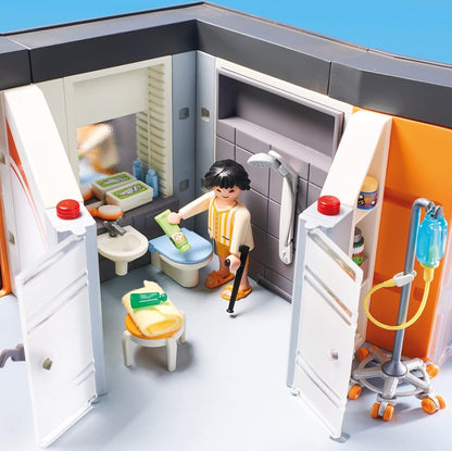 PLAYMOBIL City Life 70190 Großes Krankenhaus mit Einrichtung, Ab 4 Jahren