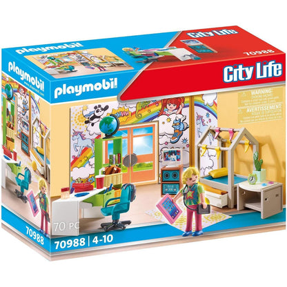 PLAYMOBIL City Life 70988 Jugendzimmer, Spielzeug für Kinder ab 4 Jahren