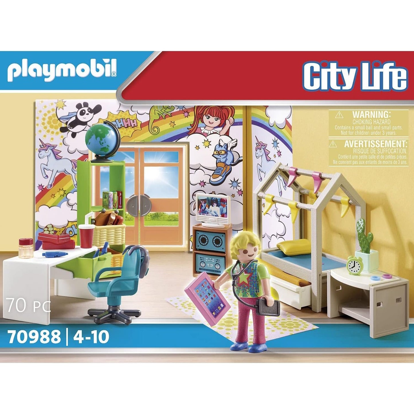 PLAYMOBIL City Life 70988 Jugendzimmer, Spielzeug für Kinder ab 4 Jahren