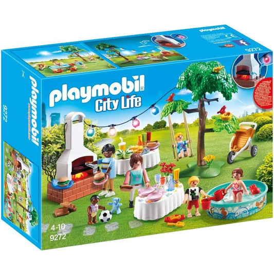 PLAYMOBIL City Life 9272 Einweihungsparty, Mit Lichteffekten, Ab 4 Jahren