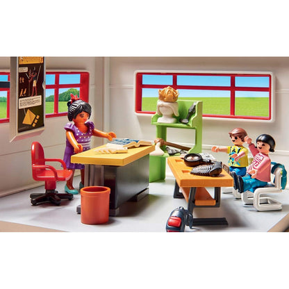 PLAYMOBIL City Life 9455 Klassenzimmer Geschichtsunterricht, Ab 5 Jahren