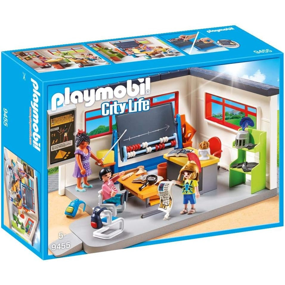 PLAYMOBIL City Life 9455 Klassenzimmer Geschichtsunterricht, Ab 5 Jahren