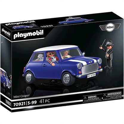 PLAYMOBIL Classic Cars 70921 Mini Cooper, Modellauto für Erwachsene und Spielzeugauto für Kinder, 5-99 Jahre