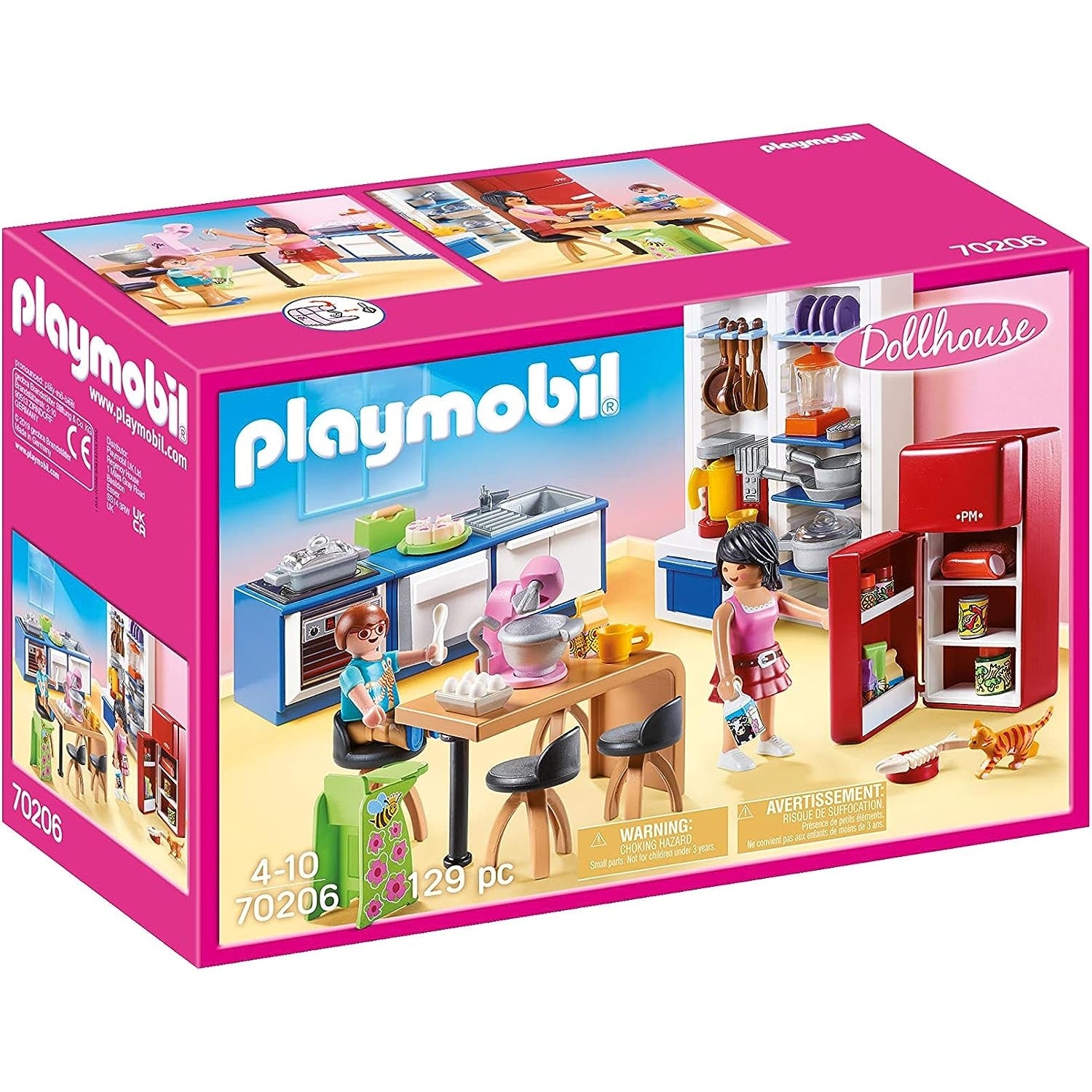 PLAYMOBIL Dollhouse 70206 Familienküche, Ab 4 Jahren