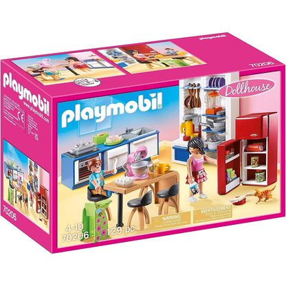 PLAYMOBIL Dollhouse 70206 Familienküche, Ab 4 Jahren