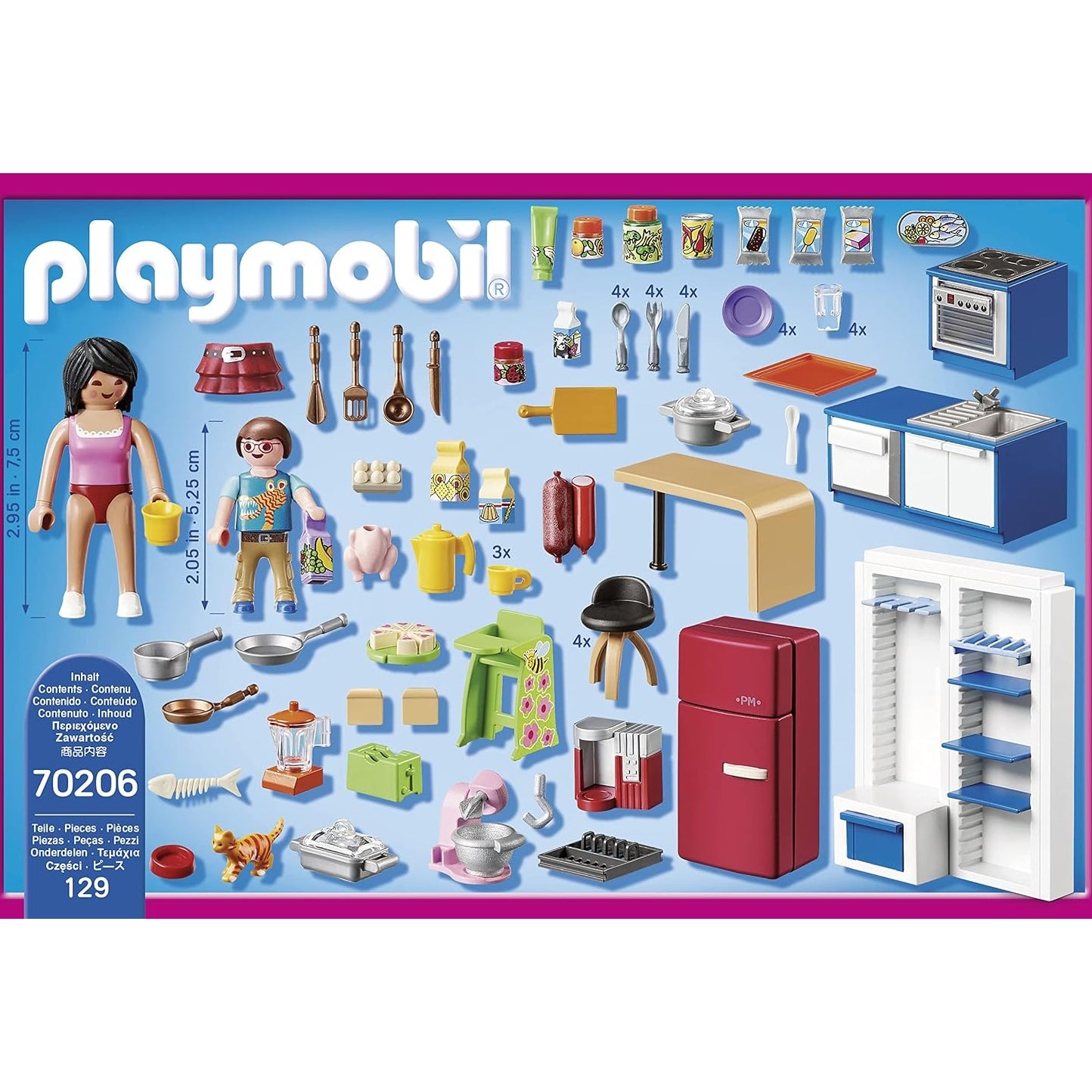 PLAYMOBIL Dollhouse 70206 Familienküche, Ab 4 Jahren