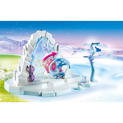 PLAYMOBIL Magic 9471 Kristalltor zur Winterwelt mit integrierter Beleuchtung und Kristallarmreif zum Öffnen des Tors