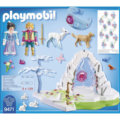 PLAYMOBIL Magic 9471 Kristalltor zur Winterwelt mit integrierter Beleuchtung und Kristallarmreif zum Öffnen des Tors