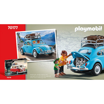 PLAYMOBIL Volkswagen 70177 Käfer mit Dachgepäckträger, abnehmbaren Dach und Heckklappe