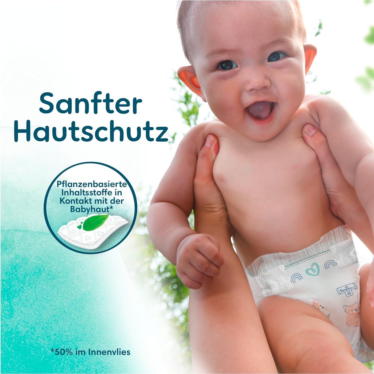 Pampers Baby Windeln Größe 5 11-16kg Harmonie, MONATSBOX, Sanfter Hautschutz, 152 Stück