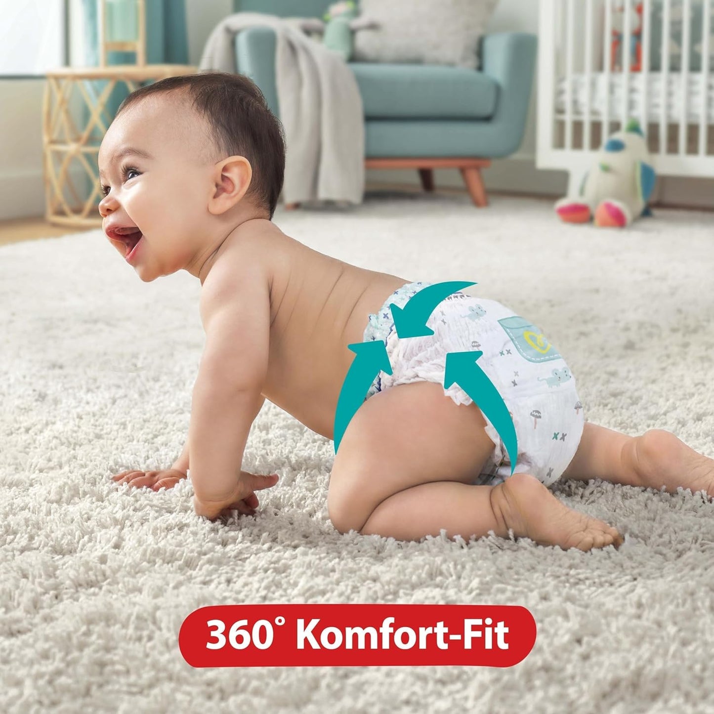 Pampers Baby Windeln Pants Größe 5 12-17kg Premium Protection, MONATSBOX, 144 Höschenwindeln