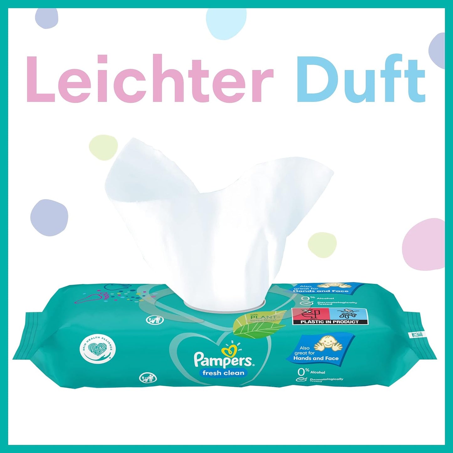 Pampers Fresh Clean Feuchttücher 12 Packungen 12 x 52 Stück , 624 Feuchttücher