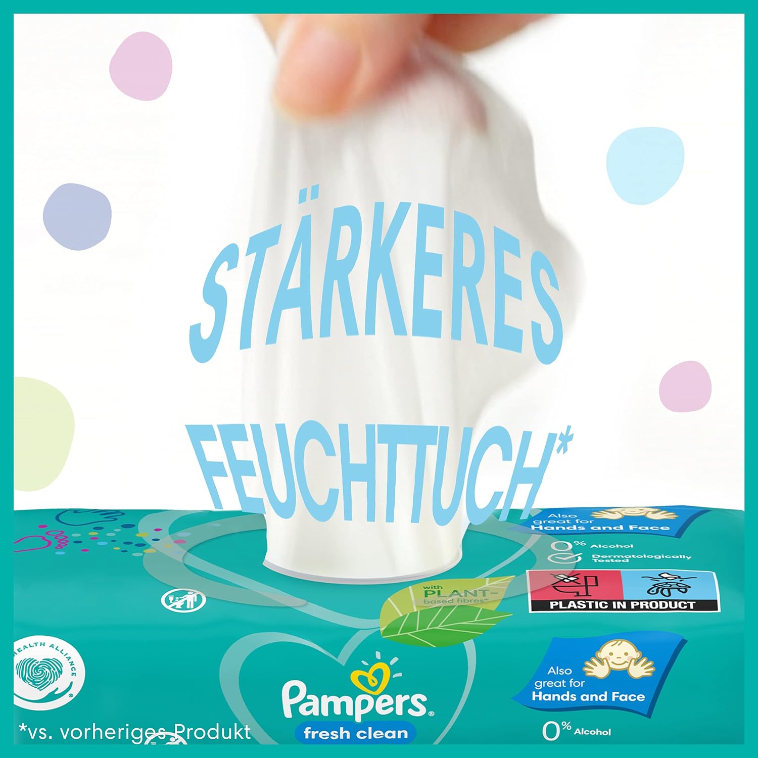 Pampers Fresh Clean Feuchttücher 12 Packungen 12 x 52 Stück , 624 Feuchttücher