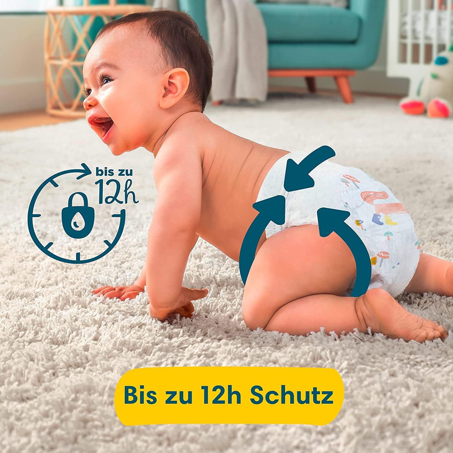 Pampers Premium Protection Größe 3, 68 Windeln, 6kg - 10kg, Komfort und Schutz empfindliche Haut