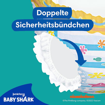 Pampers Windeln Größe 4-5, Splashers Baby Shark, 11 Stück, Einweg-Schwimmwindeln