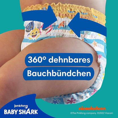 Pampers Windeln Größe 4-5, Splashers Baby Shark, 11 Stück, Einweg-Schwimmwindeln