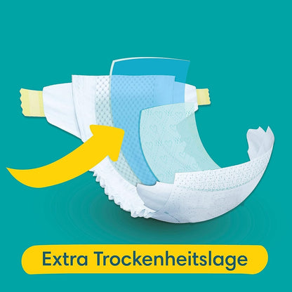 Pampers Windeln Größe 7 15kg+ Baby-Dry, Extra Large, MONATSBOX, 132 Stück