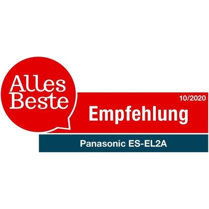 Panasonic Epilierer ES-EL2A-A503, Epiliergerät Damen, Wet & Dry, mit Licht (LED), erweiterbares Zubehör, blau