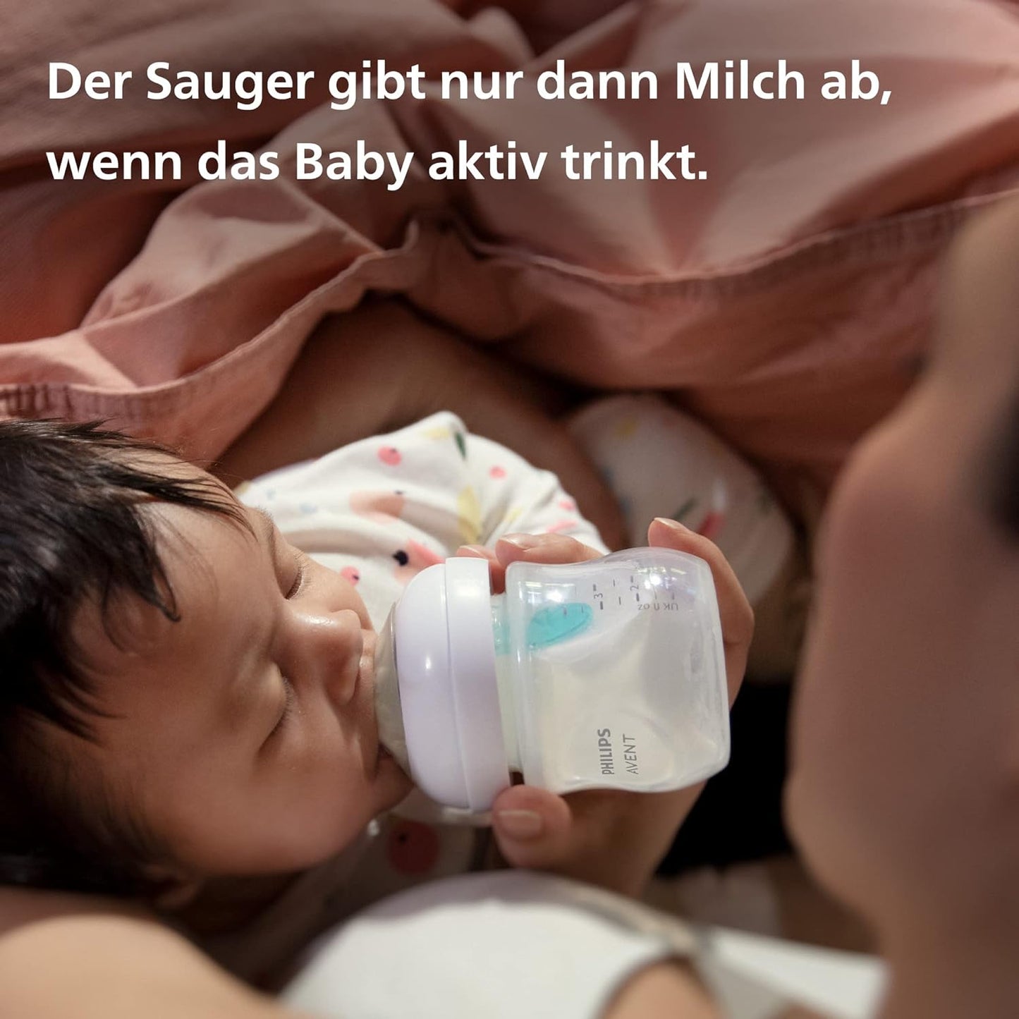 Philips Avent 2x Babyflaschen mit AirFree 125 ml, BPA-frei, Neugeborene Modell SCY670/02