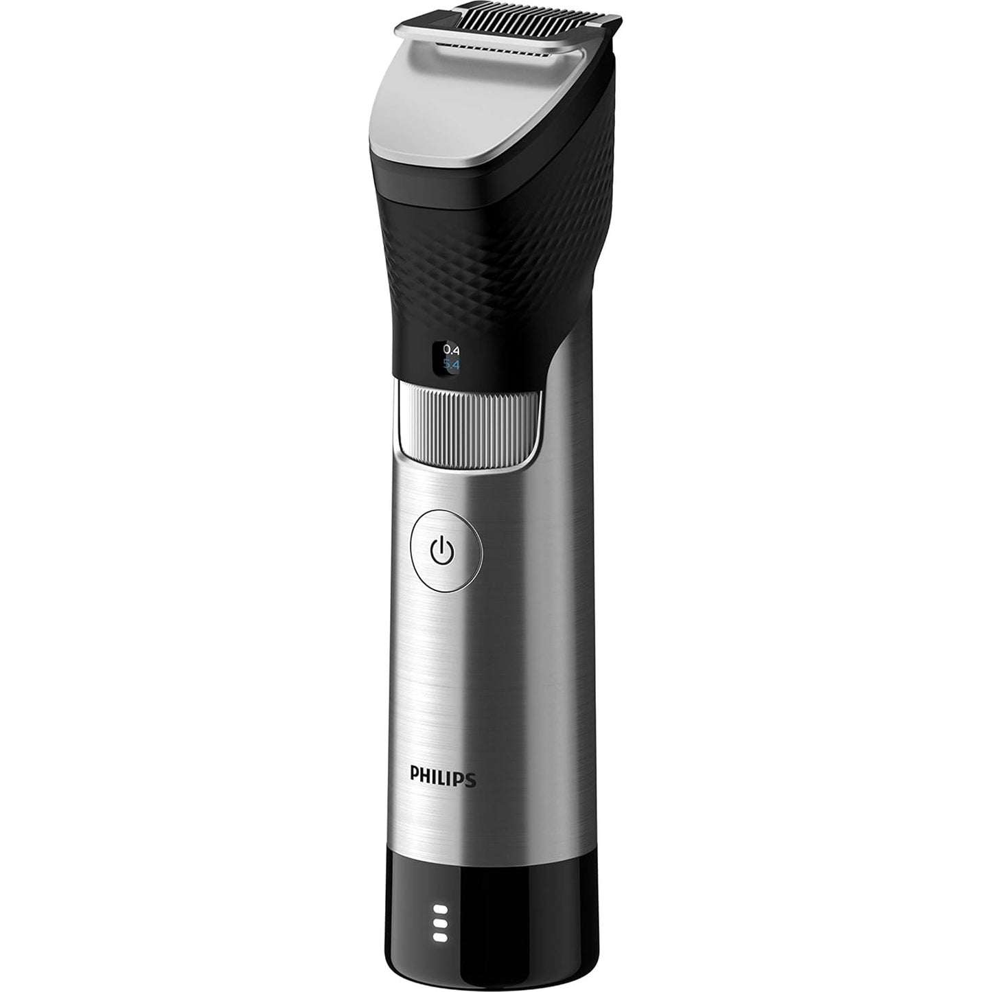 Philips Barttrimmer Series 9000 mit SteelPrecision-Technologie inkl. Bartkammaufsatz und Reiseettui (Modell BT9810/15)