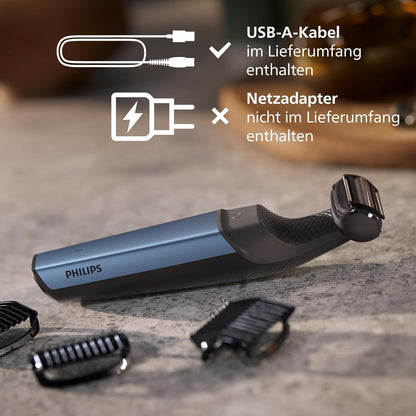 Philips Bodygroom Series 3000, wasserfester Trimmer für Intimbereich und Körper