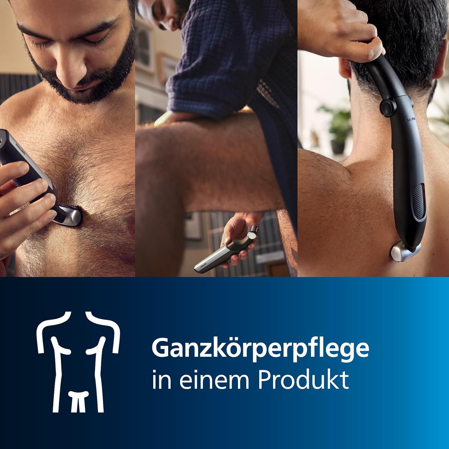 Philips Bodygroom Series 5000, wasserfester Trimmer für Intimbereich und Körper