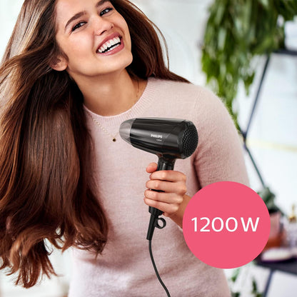 Philips Essential Care Haartrockner ThermoProtect-Temperatureinstellung inkl. Stylingdüse 1.200 W Leistung