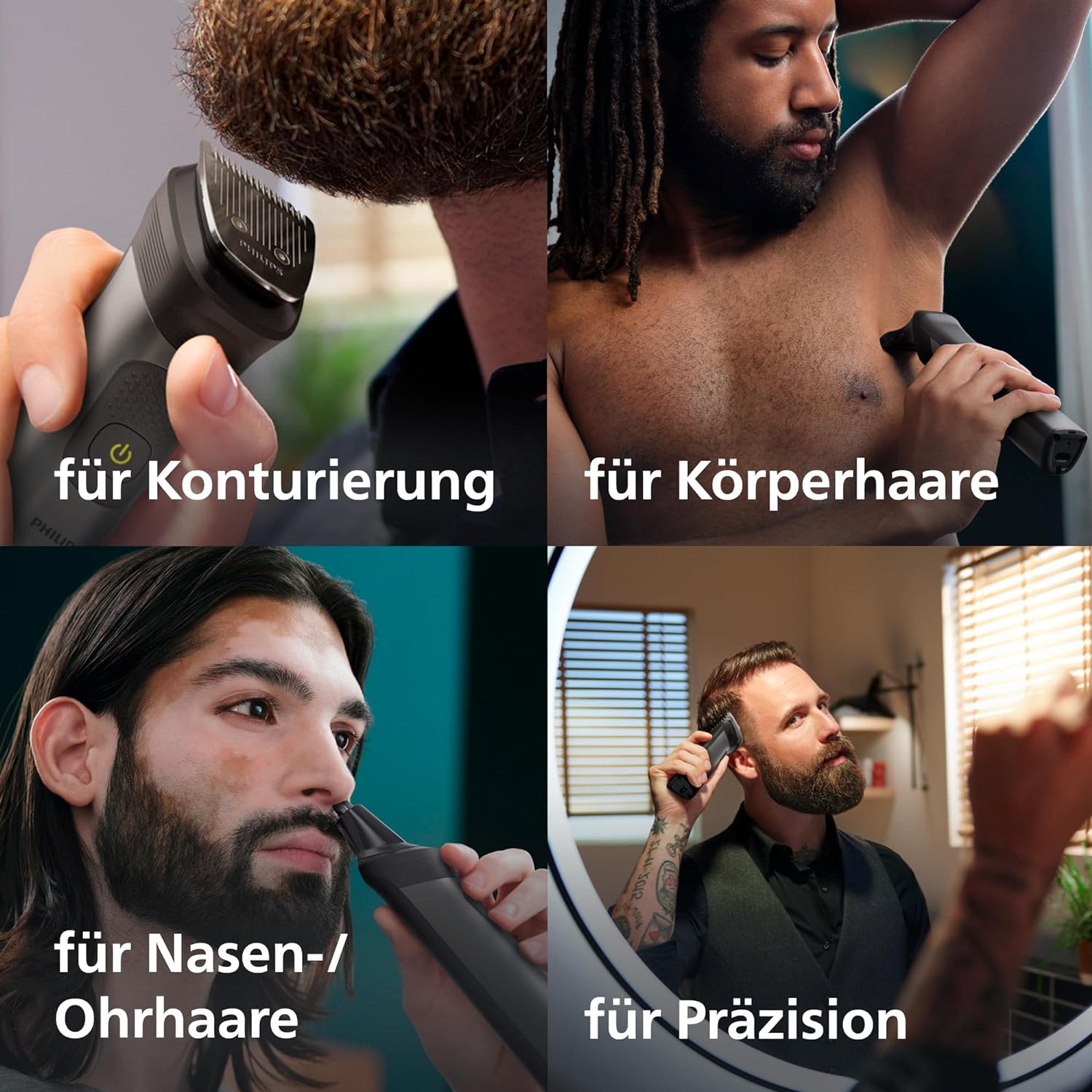 Philips Multigroom Series 7000, All-in-One-Trimmer, 15-in-1 Barttrimmer und Haarschneider