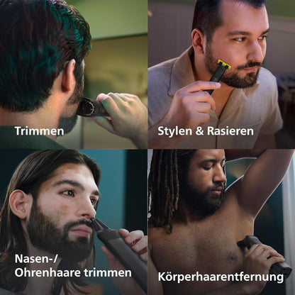 Philips Multigroom Series 9000, 13-in-One-Barttrimmer und Haarschneider inkl. OneBlade, für Gesicht, Kopf und Körper (Modell MG9530/15)