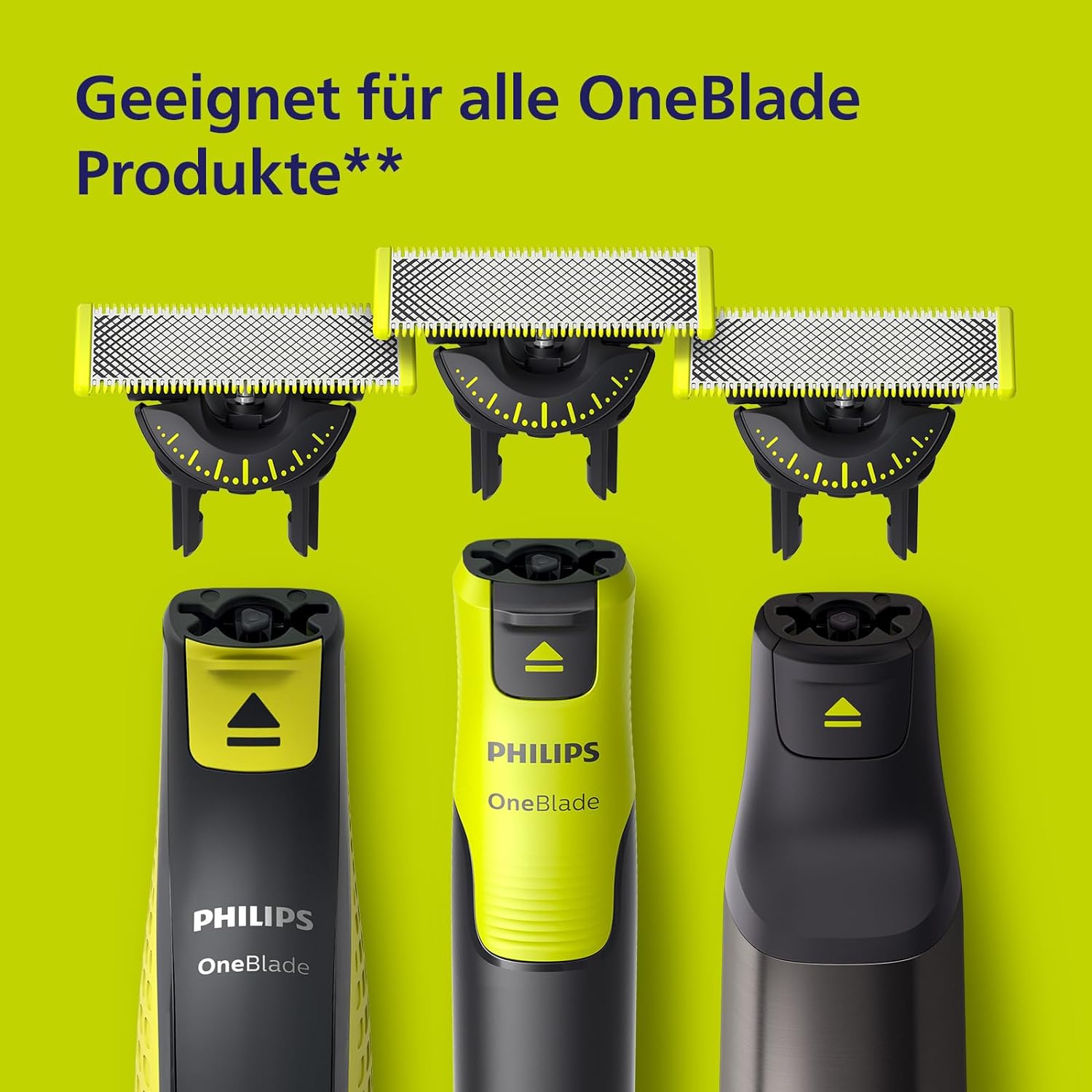 Philips OneBlade 360 Ersatzklingen für alle OneBlade und OneBlade Pro Modelle