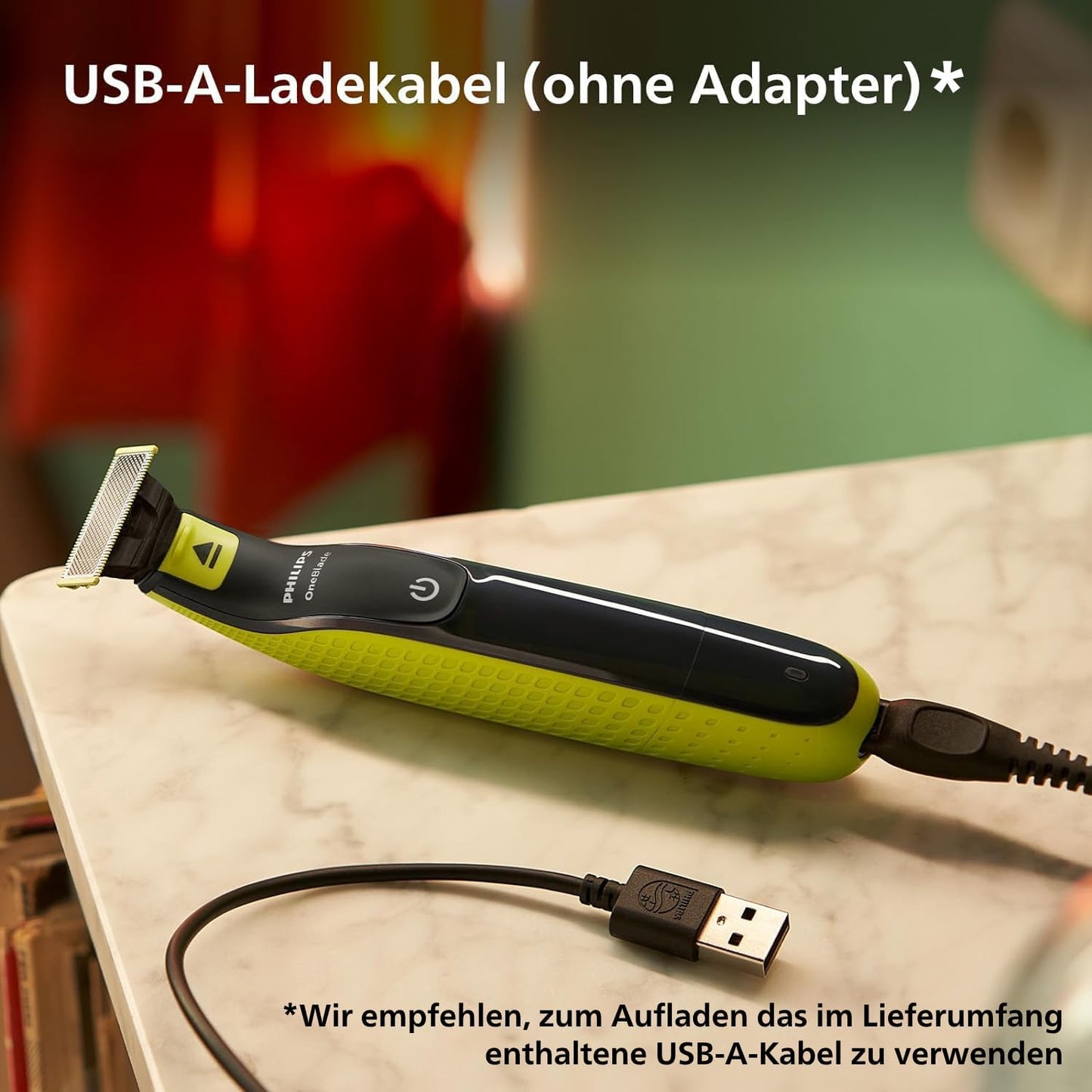 Philips OneBlade 360 Face+Body mit App-Anbindung - Elektrischer Bartschneider, Rasierer