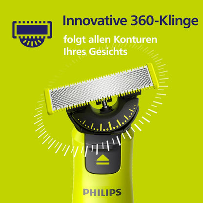 Philips OneBlade 360 Original-Ersatzklingen für alle OneBlade und OneBlade Pro Modelle, Dreierpack (Modell QP430/60)