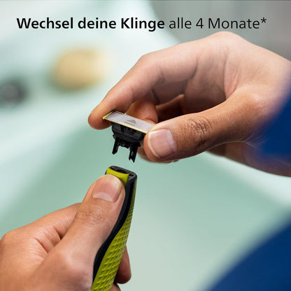 Philips OneBlade Original Bartschneider, Rasierer, 1x Originalklinge, 1x verstellbarer 5-in-1-Kamm